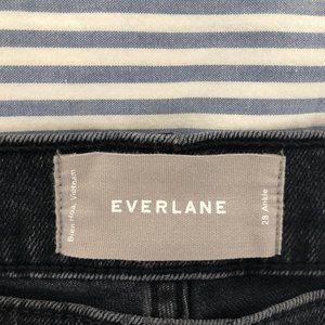 Everlane High Rise Skinny Jeans (washed black)